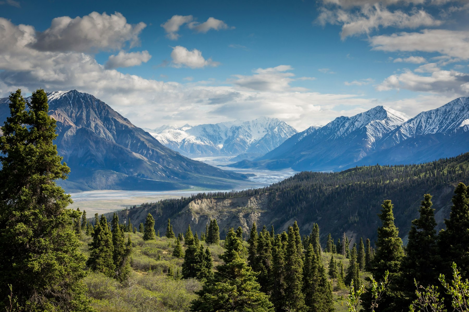 Mountain terrain for trail discovery